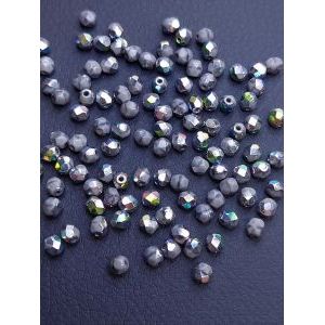 Бусины граненые стеклянные чешские 4 мм Fire Polished