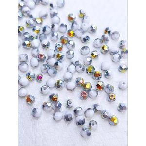 Бусины граненые стеклянные чешские 4 мм Fire Polished