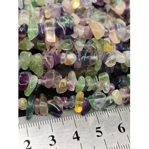 Бусины из натурального камня флюорит 5-8 мм