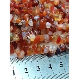 Бусины из натурального камня красный агат 5-8 мм