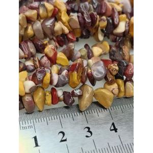 Бусины из натурального камня мукаит 5-8 мм