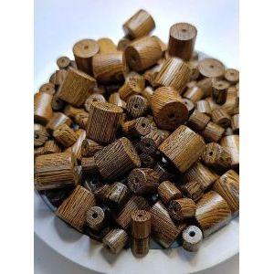 Бусины деревянные цилиндрические, микс для рукоделия 25 г
