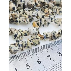 Бусины из натурального камня далматинская яшма 5-8 мм