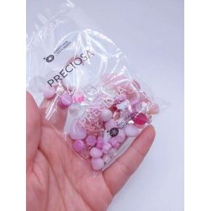 Набор Прециоза MIX PINK (50 г) — микс стеклянных бусин