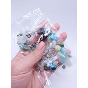 Стеклянный MIX JADE — Чешские бусины 50 г
