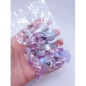 Чешские бусины 50 г - MIX LEAFS + BERRIES