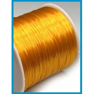 Спандекс, оранжевый - эластичная резинка, для бисероплетения