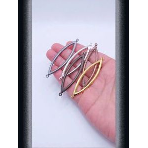 Коннекторы для украшений, 3 шт, бронзовый, 58x15 мм