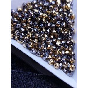 Бусины граненые стеклянные чешские 3 мм Fire Polished
