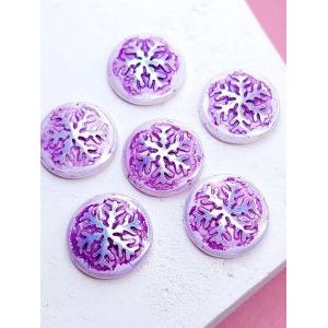 Кабошоны для рукоделия круглые 21 мм, 6 шт