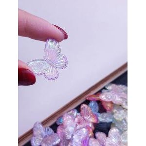 Бусины бабочки в баночке 30 г