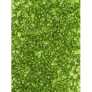 Японский бисер 10 г тохо 11/0 -Silver-Lined Peridot