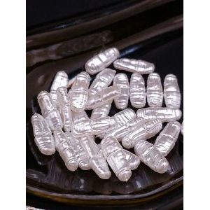 Жемчужные бусины барокко, 19×7,5 мм, акрил, 30 шт