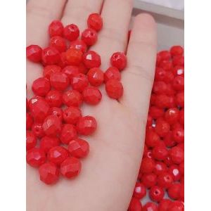 Бусины гранёные круглые 8 мм прециоза (Чехия)