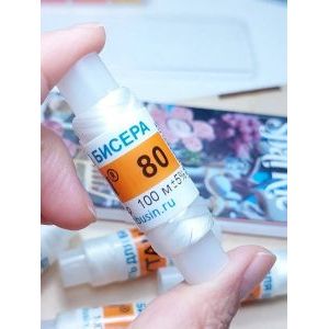 Нитки для бисера Tytan 80, полиэфирный шёлк, 100 м