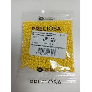 Чешский бисер 6/0-88110 желтый 50 г