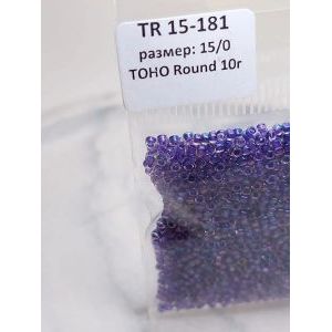 Японский бисер тохо 15/0 цвет сиреневый TR-15-181