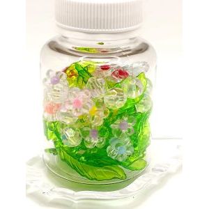 Бусины цветочки и листочки, набор 50 г