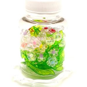 Бусины цветочки и листочки, набор 50 г