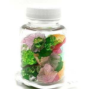 Бусины цветочки и листочки, набор 50 г