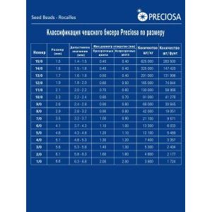 Бисер 6/0 20 г Прециоза 49102