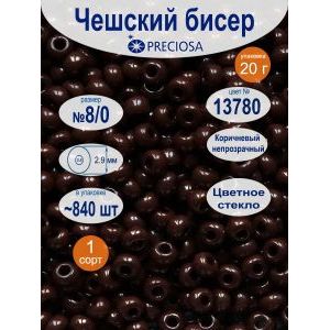 Бисер непрозрачный 8/0, 20 г, цвет 13780, Preciosa
