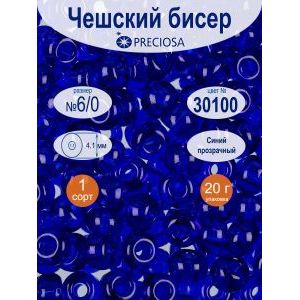 Бисер чешский Preciosa 6/0, цвет 30100