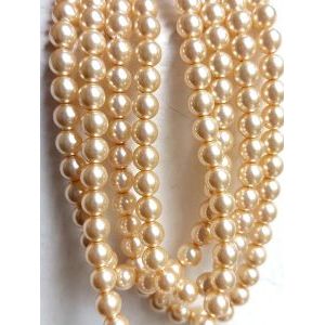 Бусины жемчужные Preciosa Pearl MAXIMA 4 мм крем-розовые