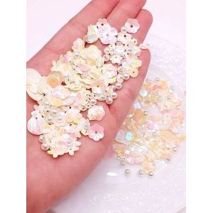 Пайетки фигурные для рукоделия и творчества микс 10 г