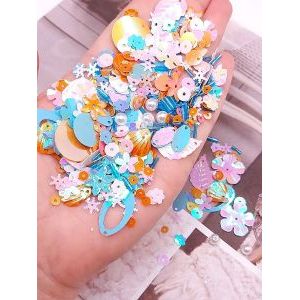 Пайетки фигурные для рукоделия и творчества микс 10 г