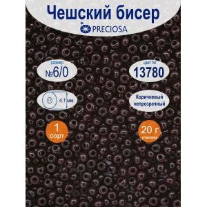 Бисер чешский непрозрачный 6/0 20г Прециоза-13780