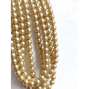 Бусины жемчужные Preciosa Pearl MAXIMA 4 мм ваниль