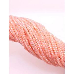 Бусины стеклянные «Биконусы» 4х4 мм — гранёные