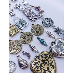 Бусины металлизированные акриловые микс 100 шт 55 г