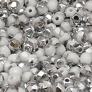 Бусины Fire polished 3 мм, 03000-27001, Chalk White Labrador Бусины Fire polished 3 мм, 03000-27001, Chalk White Labrador