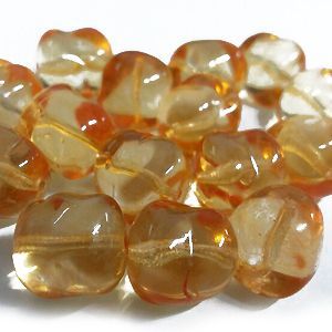 Бусины камушки, персиковые