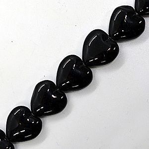 Бусины на нити 011 черные/серые