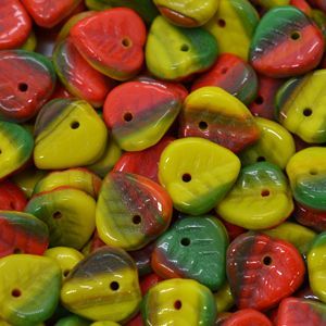 Бусины Heart Shape mix podzim