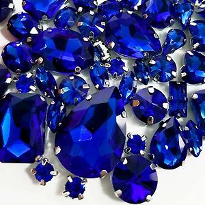 Набор страз в цапе 68 шт. Royalblue