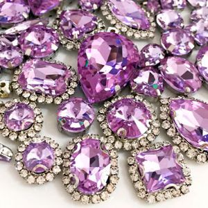Набор страз в цапе 50 шт. Crystal violet - #15