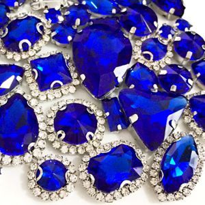 Набор страз в цапе 50 шт. Royalblue - #14