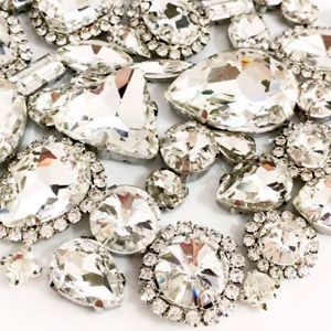 Набор страз в цапе 50 шт. Crystal white - #1