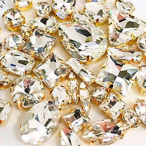 Набор страз в цапе 58 шт. Crystal