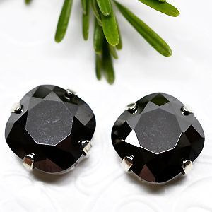 Страз в цапе подушечка 3010-131S, Jet Hematite
