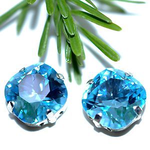 Страз в цапе подушечка 3010-122S, Dark Aquamarine