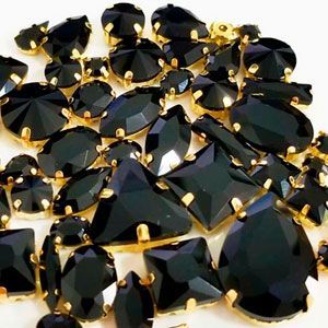 Набор страз в цапе 58 шт. Black
