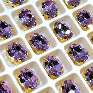 Страз в цапе овал 3022-117Z, Violet