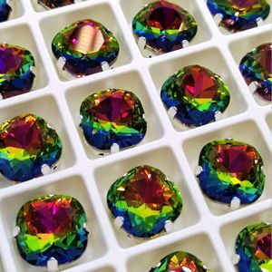 Страз в цапе подушечка 3010-129S, Crystal Vitrail Mediuml