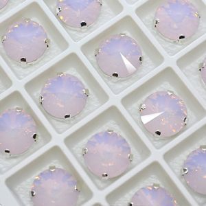 Страз в цапе 3019-135 риволи (waterdrop), 10 мм, 12 мм, розовый опал Страз в цапе 3019-135 риволи (waterdrop), 10 мм, 12 мм, розовый опал