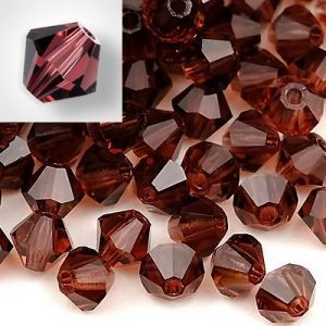 Бусины Preciosa MC Rondelle Bead Burgundy 90100